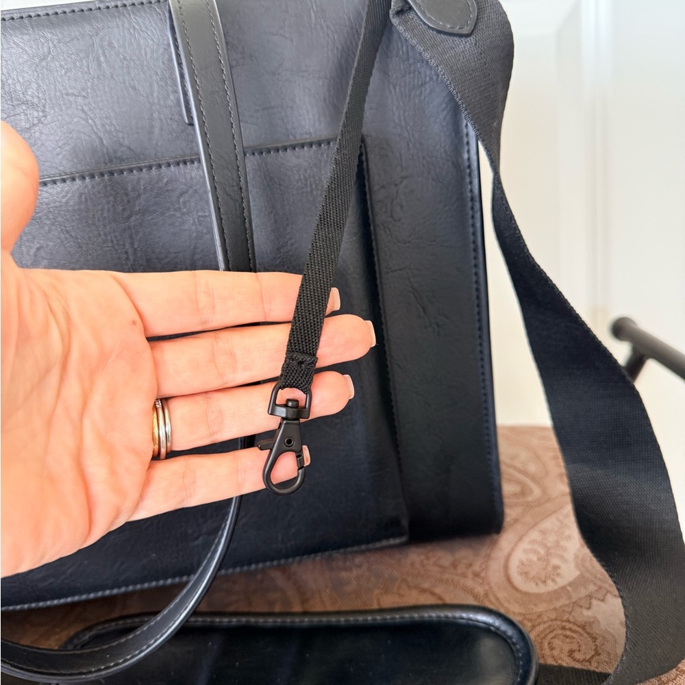 BEIS Black Work Tote Bag with Adjustable Shoulder Strap Like New - Picture 3 of 11